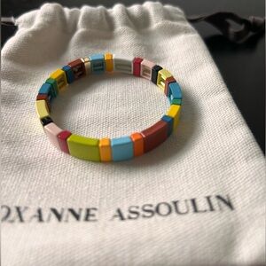 Authentic Roxanne Assoulin Multicolored Stretch Enamel Bracelet
